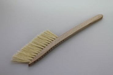 Spitzbürste / Fibre, 1-reihig, Holz spitz